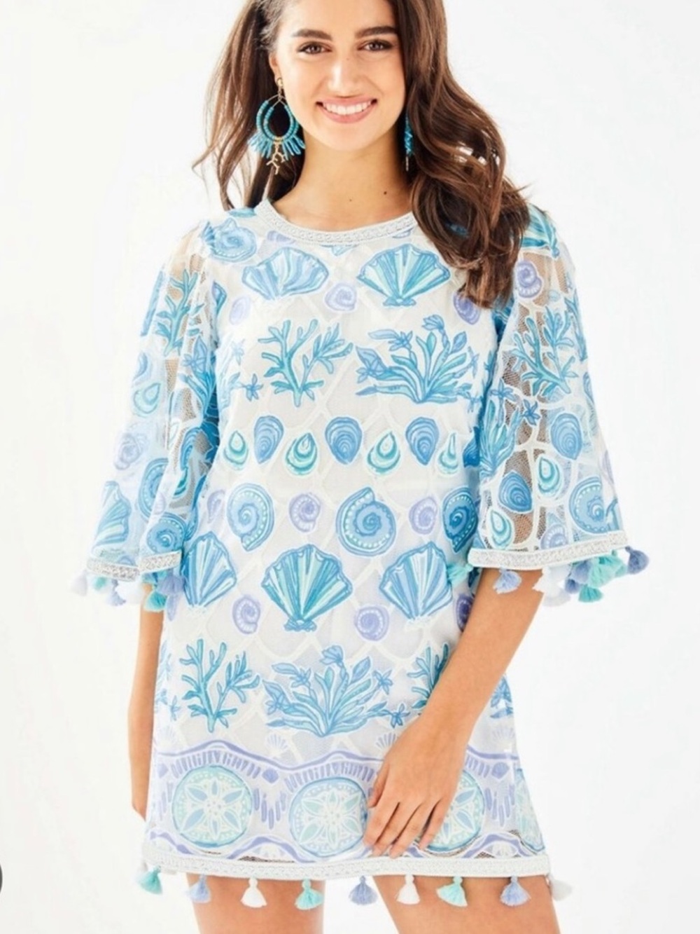 Lilly Pulitzer Jackelin Romper in Bali Blue Sea To Sea Size 4